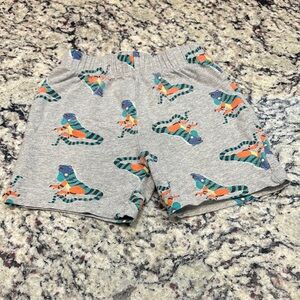 “Hanna Andersson” Toddler Gray Shorts with Colorful Lizard Print, Size 3T, GUC